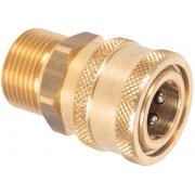 3/8" Female QR to M22 Male - 250 Bar / 3625 Psi - Brass Coupler
