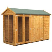 Power 10x4 Apex Summer House with 6ft Side Store
