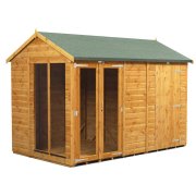 Power 10x6 Apex Summer House with 4ft Side Store