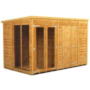 Power 10x6 Pent Summer House with 6ft Side Store