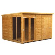 Power 10x8 Pent Summer House with 4ft Side Store