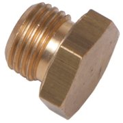 1/2in BSPM Hex Head Plug - Brass