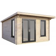 12x12 Power Pent Log Cabin | Scandinavian Timber