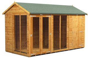 Power 12x6 Apex Summer House with 4ft Side Store
