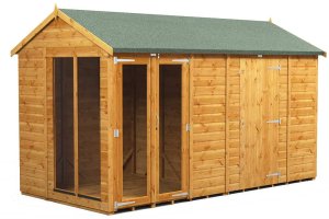 Power 12x6 Apex Summer House with 6ft Side Store