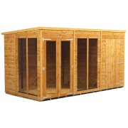 Power 12x6 Pent Summer House with 4ft Side Store