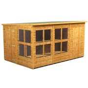 Power 12x8 Pent Combined Potting Shed with 4ft Storage Section
