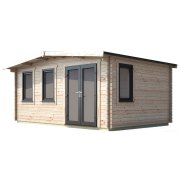 12x16 Power Chalet Log Cabin | Scandinavian Timber