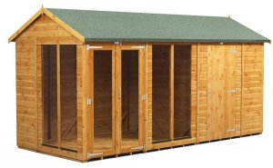 Power 14x6 Apex Summer House with 6ft Side Store