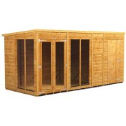 Power 14x6 Pent Summer House with 4ft Side Store