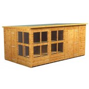 Power 14x8 Pent Combined Potting Shed with 6ft Storage Section
