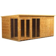 Power 14x8 Pent Summer House with 4ft Side Store