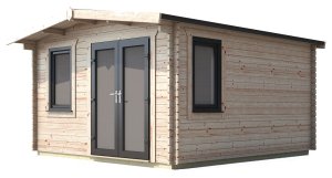 14x12 Power Chalet Log Cabin | Scandinavian Timber