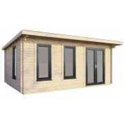 18x10 Power Pent Log Cabin | Scandinavian Timber