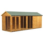 Power 18x6 Apex Summer House with 4ft Side Store