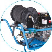 40m Top Mount Hose Reel Kit for Heavy Duty Two-Wheel Trolley Pressure Washers