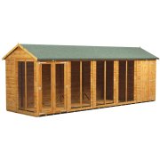 Power 20x6 Apex Summer House with 4ft Side Store
