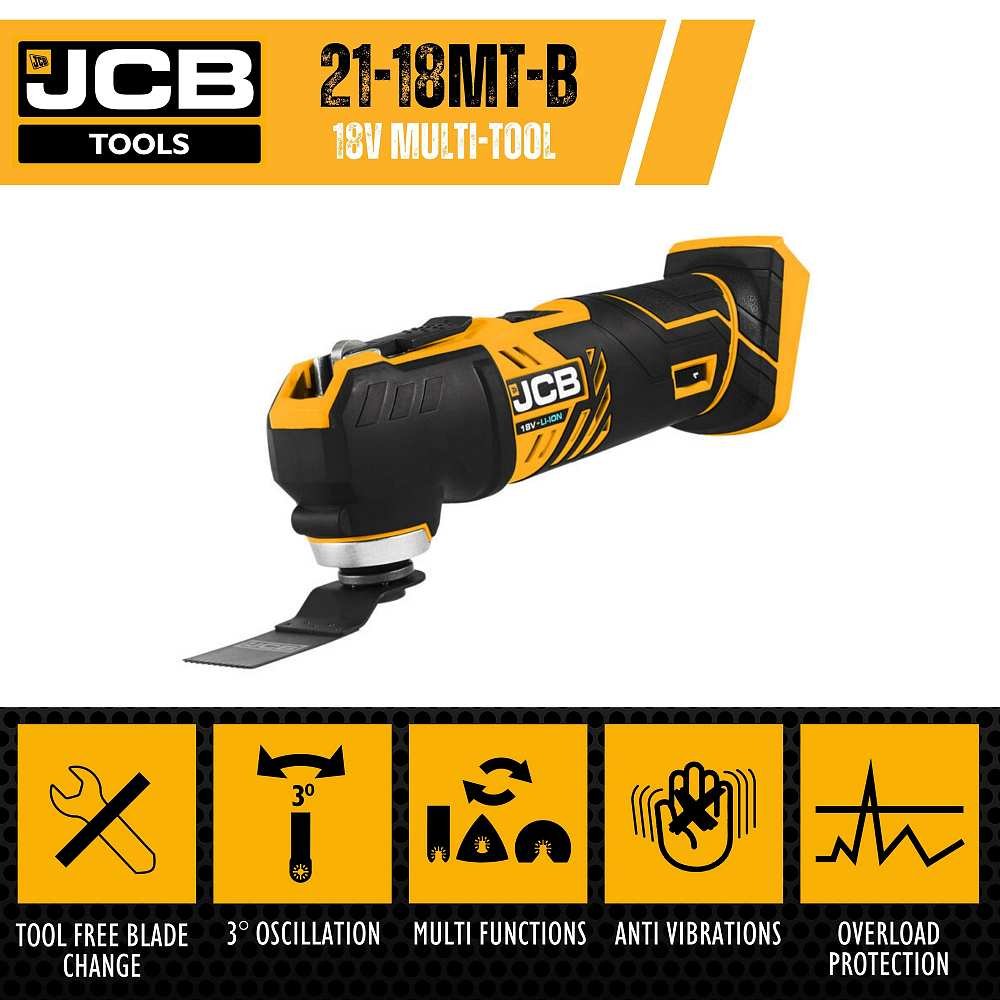 JCB 18V Cordless Multi-Tool - Bare Unit