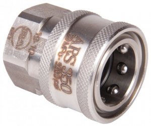 ARS350 Female Quick Release to 1/4" BSP Female - 350 Bar / 5076 Psi - Stainless Steel Coupler