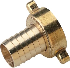 3/4" BSP Hose Connector with a 12-14 mm Hose Barb - Brass