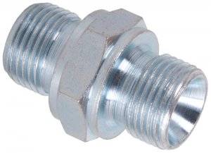 3/8" BSP Male to 3/8" BSP Male 380 Bar / 5500 Psi - Plated Steel Nipple