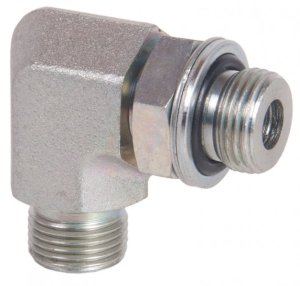 3/8" Male to 3/8" Male Elbow connector with O-ring