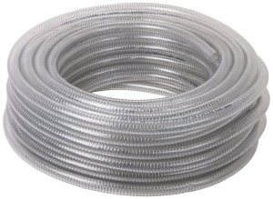 3/4" Wire Reinforced Clear PVC Hose - 3M