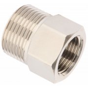 M22 Male to 3/8" BSP Female - 275 Bar / 3625 Psi - Nickel Plated Brass Coupler