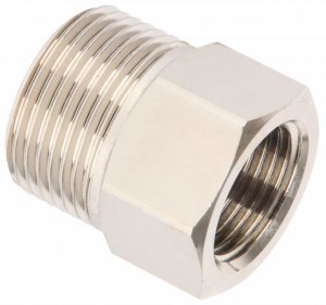M22 Male to 3/8" BSP Female - 275 Bar / 3625 Psi - Nickel Plated Brass Coupler