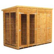 Power 8x4 Pent Summer House with 4ft Side Store