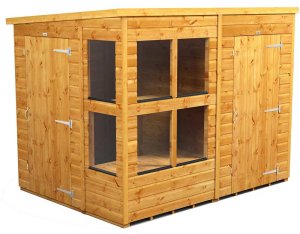 Power 8x6 Pent Combined Potting / Storage Shed