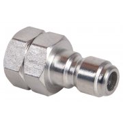 BE 1/4 Series Male QR Coupler to 1/4in F Thread - Plated Steel