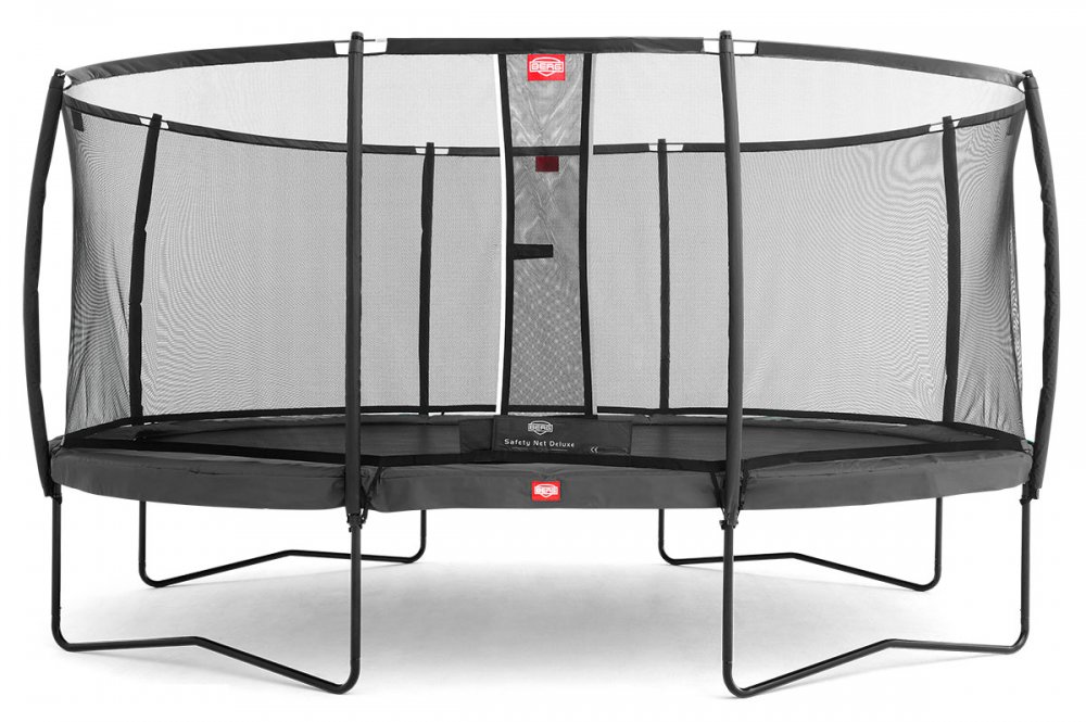BERG Grand Champion (16ft 9" x 12ft 6") in Grey with Standard Safety Net -