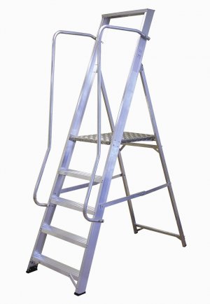 Lyte NBSWP7 Professional Aluminium Widestep Ladder 7 Tread EN131