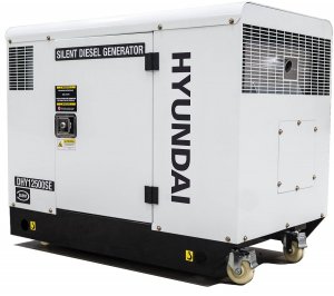 Hyundai DHY12500SE 10kW/12.5kVA 230v Mains Standby Silenced Diesel Generator