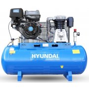 Hyundai HY140200PES Electric Start Petrol Air Compressor 29cfm, 14hp, 200L Litre Twin Cylinder Belt Drive