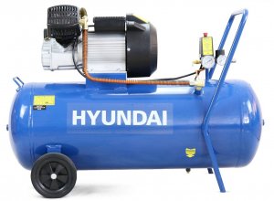 Hyundai HY30100V 3HP, 100 Litre V Twin Direct Drive Silenced Air Compressor 14CFM