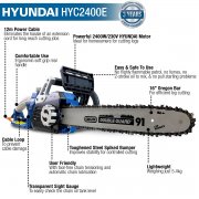 Hyundai HYC2400E / 230V 16" Corded Electric Chainsaw