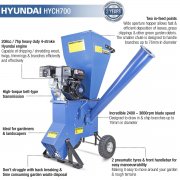 Hyundai HYCH700 208cc 76mm / 3" Petrol Wood Chipper Shredder Mulcher