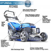 Hyundai HYM510SPE 51cm / 20in Self Propelled Electric Start Lawn Mower