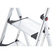 Hailo K100 Topline 2 Step Aluminium Step Ladder with Soft Grip Base