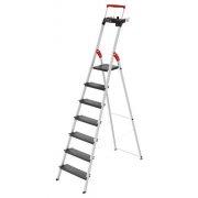 Hailo L100 Topline 7 Step Aluminium Step Ladder with Utility Platform