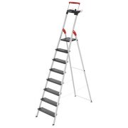 Hailo L100 Topline 8 Step Aluminium Step Ladder with Utility Platform