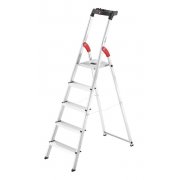 Hailo L60 Standardline 5 Step Aluminium Step Ladder with Utility Platform