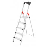 Hailo L80 Comfortline 5 Step Aluminium Step Ladder with Utility Platform