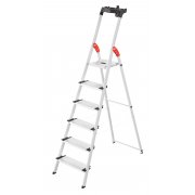 Hailo L80 Comfortline 6 Step Aluminium Step Ladder with Utility Platform