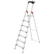 Hailo L80 Comfortline 7 Step Aluminium Step Ladder with Utility Platform