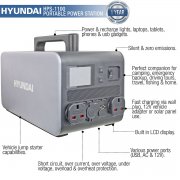 Hyundai HPS-1100 Portable Power Station 1000W / 100Ah
