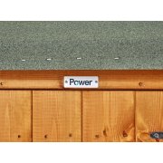 Power 6x8 Pent Garden Shed - Windowless / No Windows