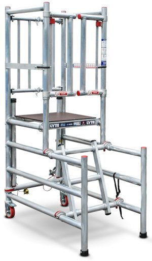 LytePod LP10 Podium Steps with Side Rails - up to 0.975m Platform Height